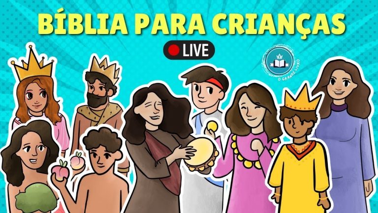 MARATONA DE DESENHOS! HISTÓRIAS DA BÍBLIA PARA CRIANÇAS AO VIVO! [O Grande Livro TV]