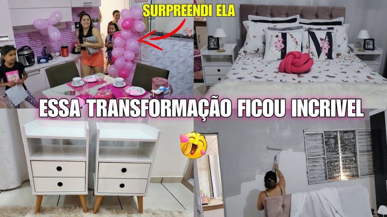 QUARTO de CARA NOVA |FICOU INCRÍVEL FAXINA COMPLETA /SURPREENDI ELA….