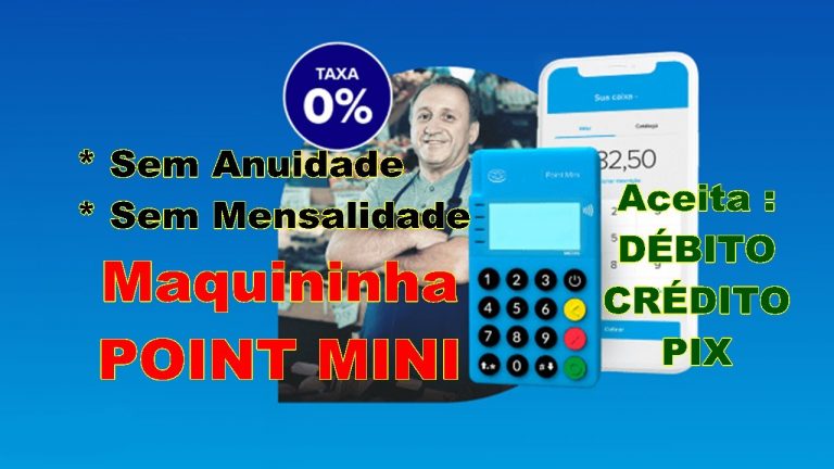 Adquirir a POINT MINI do Mercado Pago Maquininha de cartão com Descontos e Frete GRÁTIS (Peça a Sua)