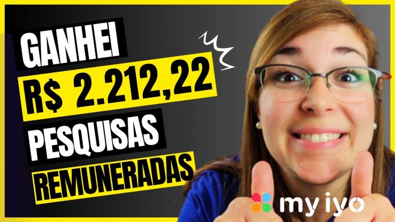 Como GANHEI R$ 2.212,22 com Pesquisas Remuneradas no MyIyo | Renda extra online de casa