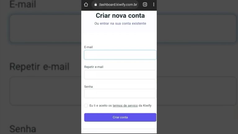 Como se CADASTRAR na KIWIFY passo a passo