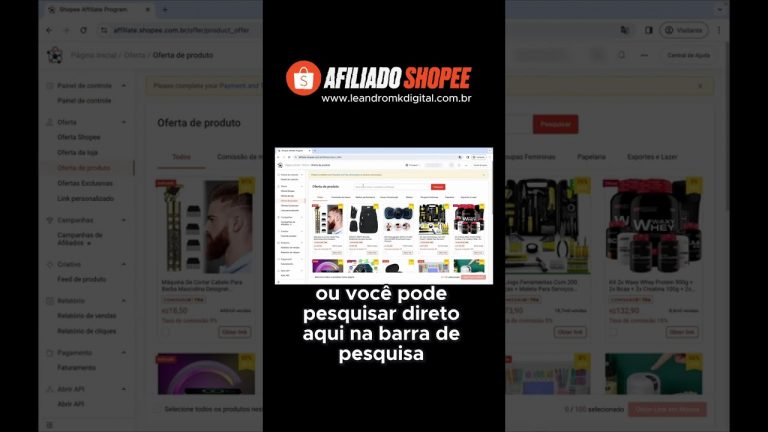 Curso – Afiliado Shopee | Link na Bio 👆🏻