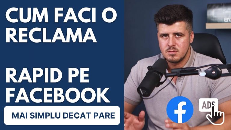 Facem o reclama simpla pe Facebook