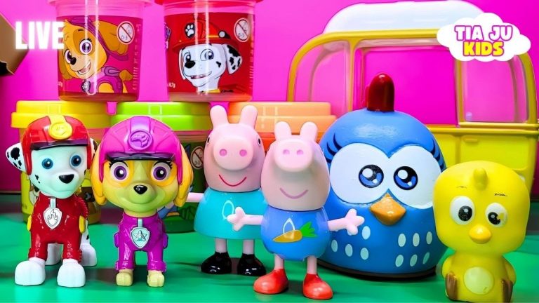 🔴PATRULHA CANINA, PEPPA PIG, GALINHA PINTADINHA, PJ MASKS, ESCONDE NOS POTINHOS E SLIME LIVE