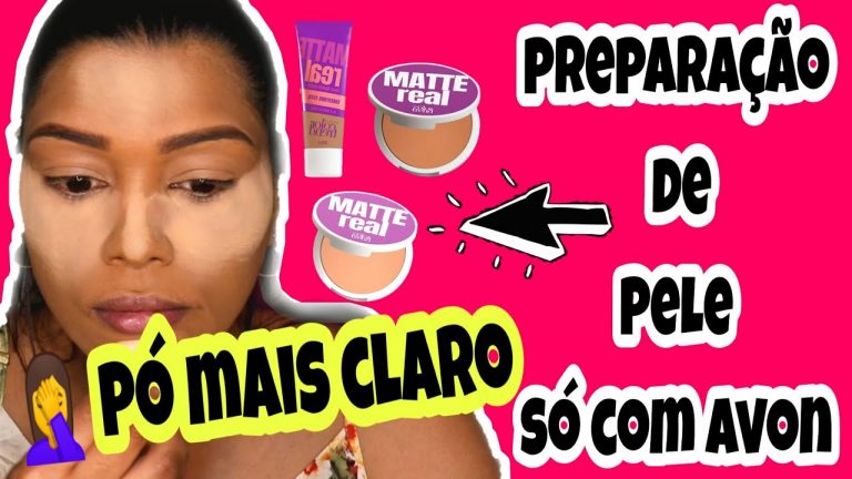 Preparação de pele só com Avon -Collor Trend Matte Real