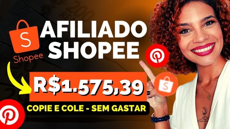 Shopee Afiliado: GANHE R$1.575,39 REAIS POR MÊS (como vender no pinterest como afiliado na shopee)