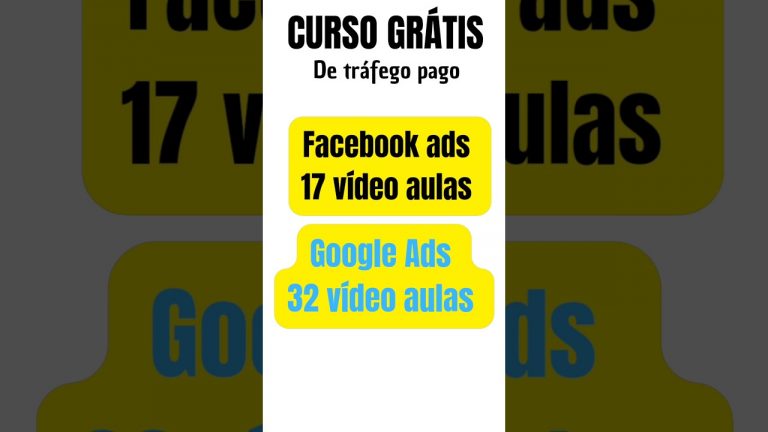 Tráfego pago – Curso de Facebook Ads e Curso de Google Ads Grátis #shorts #trafegopago #rendaextra