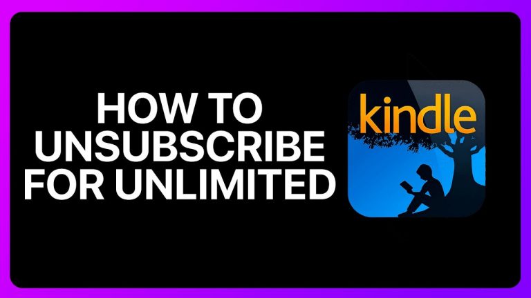 How To Unsubscribe From Amazon Kindle Unlimited Tutorial