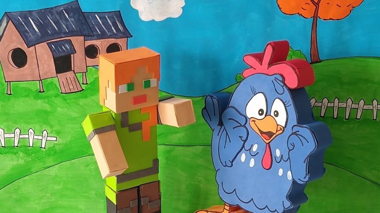 Galinha Pintadinha & Alex Minecraft – Desenho para criança