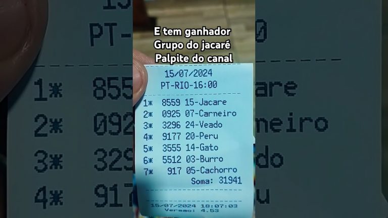 resultado jogo do bicho das 16h do Rio