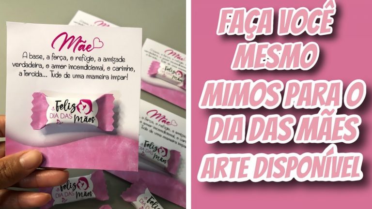 PAP DIY cartão de agradecimento com balinha personalizada PARA DIA DAS MÃES/ MOLDE DISPONÍVEL