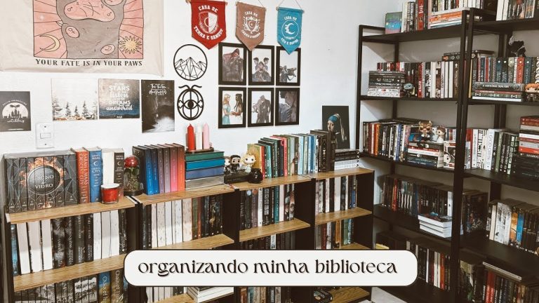 Organizando minha biblioteca 📚 🥀🧚‍♀️🍄🌸