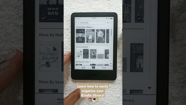 📚❤️Learn how to easily organize your Kindle library!☕️☔️ #shorts #kindle #reading