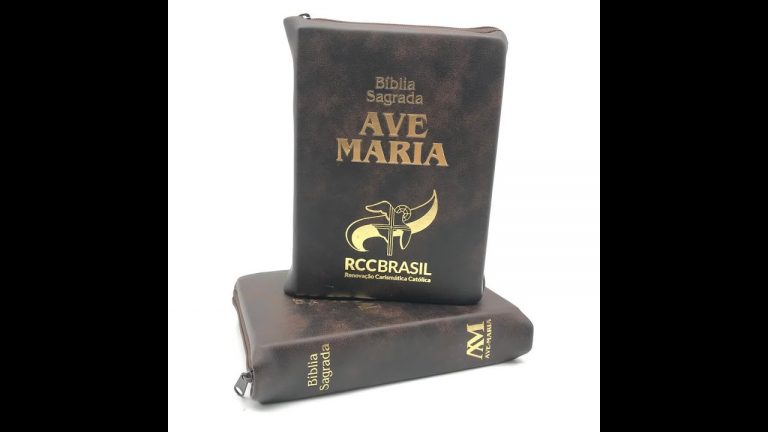 Biblia Sagrada Ave Maria Media Ziper RCC