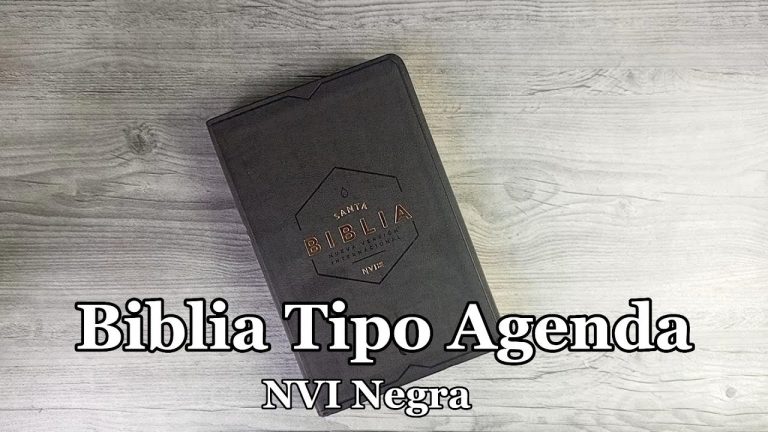 Biblia Tipo Agenda NVI Negro
