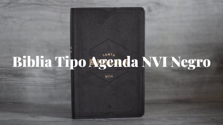 Biblia Tipo Agenda NVI Negro Nueva Versión Internacional