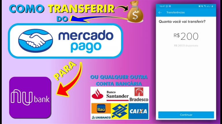 Como Transferir Dinheiro Do #MercadoPago Para Nubank Ou Qualquer Outra Conta Bancaria Pelo Celular