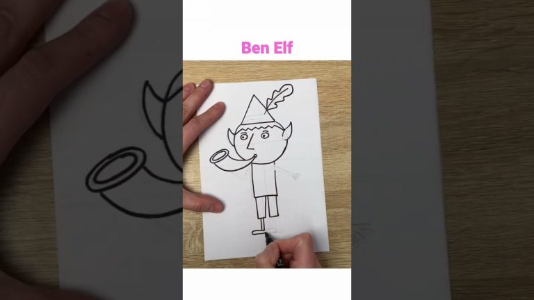 Draw Ben Elf –  Ben and Holly's Little Kingdom – with Easy Pen #howtodraw #beginner #drawingtutorial
