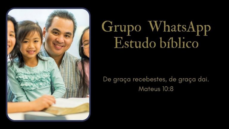 Grupo WhatsApp – estudo bíblico #ensinobíblicoeoração #ensinobiblicoeoração #estudodabíblia #biblia