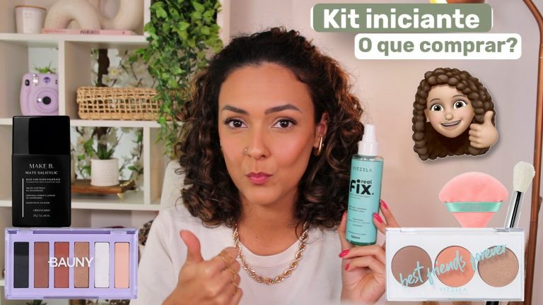 Kit de maquiagem para iniciantes, dica de produtos