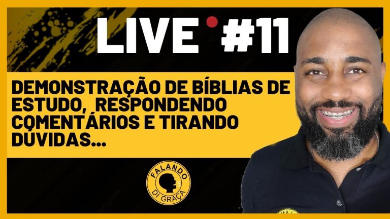 🔴 Live #11 – APRESENTANDO NOVAS BÍBLIAS DE ESTUDO – Qual melhor Biblia de Estudo?|Flávio Sacramento