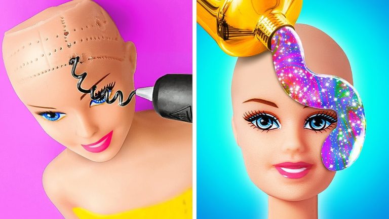 Novo e incrível penteado para boneca – Maquiagem de moda para bonecas por La La Life Gold