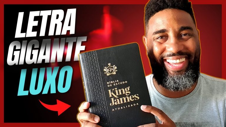 🔴 REVIEW – BÍBLIA DE ESTUDO KING JAMES ATUALIZADA – Letra Gigante Capa Luxo | Flávio Sacramento