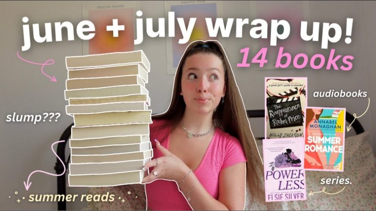 june + july reading wrap up 🥥🎀 summer reads, kindle unlimited recs, audiobooks & more!