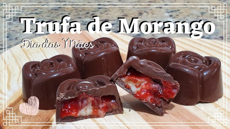 TRUFA DE MORANGO (PRESENTE DIA DAS MÃES) – #FiqueEmCasa e Cozinhe #Comigo