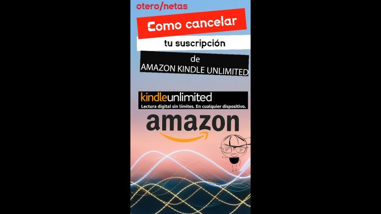 Como cancelar tu SUSCRIPCION o MEMBRESIA de AMAZON KINDLE UNLIMITED desde tu celular o computadora.