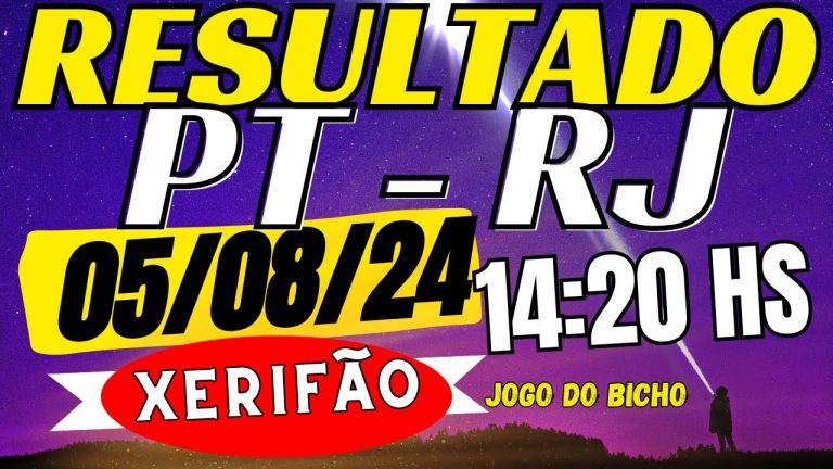 resultado do jogo do bicho ao vivo PT – Look 14:20 – 05/08/2024