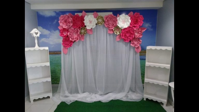 COMO FAZER? Painel de Flores de Papel