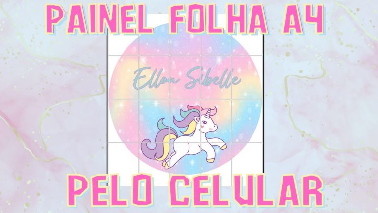 COMO FAZER PAINEL NA FOLHA A4 PELO CELULAR