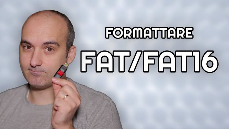 Come formattare in FAT/FAT16 (diverso da exFAT e FAT32)