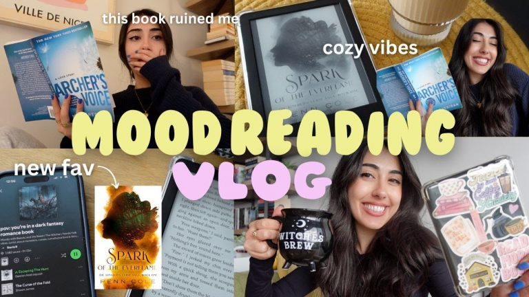 cozy mood reading vlog + new fav fantasy romance on kindle unlimited🩷*spoiler free*