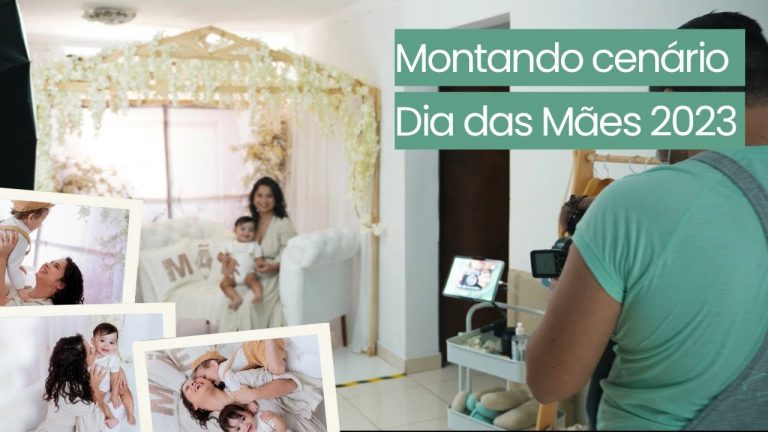 Montando cenário Dia das Mães 2023 – Estúdio Luiz Ricardo Fotografia – Vlog #04