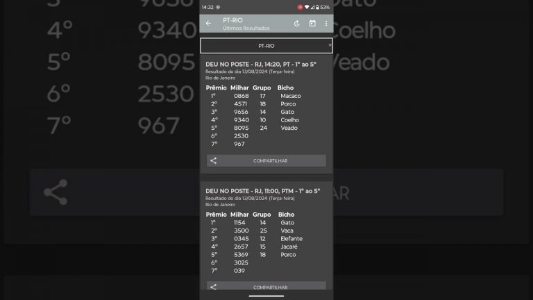 🍀 RESULTADO DO JOGO DO BICHO PT RIO DAS 14 HORAS DE HOJE DIA 13.08.24 🍀