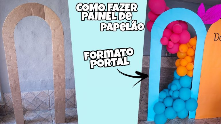 COMO FAZER PAINEL DE PAPELAO EM FORMATO PORTAL-DIY