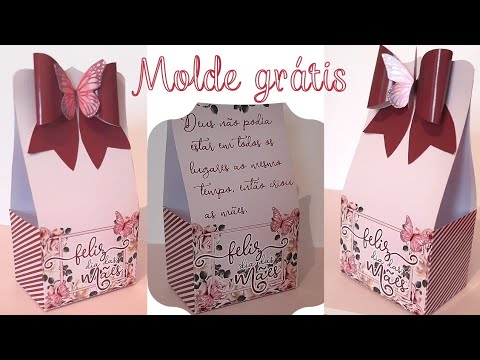 Caixinha personalizada dia das mães molde grátislembrancinha dia das mãesdia das mães