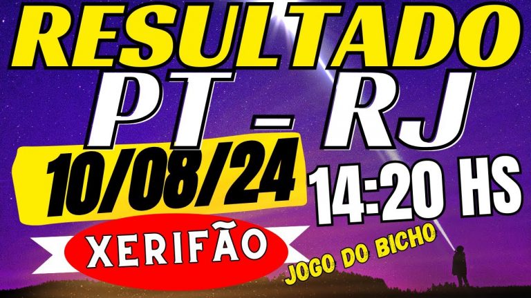 resultado do jogo do bicho PT ao vivo 14:20 de hoje – 10-08-24