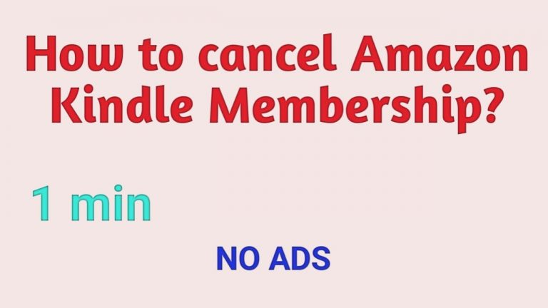 How to cancel Amazon Kindle Membership? || Easy Way || 1 minute