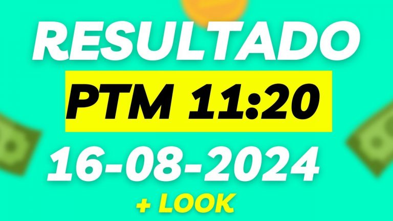 Jogo do bicho ao vivo – Resultado – ptm 16_08_2024