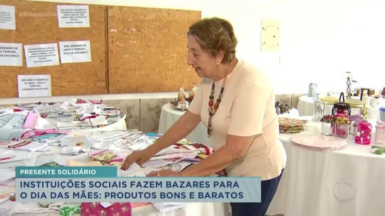 Presente solidário: instituições sociais fazem bazares para o Dia das Mães em Franca