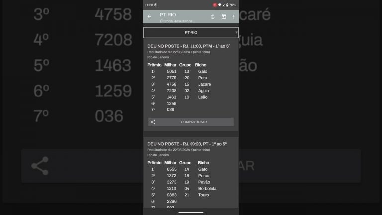 🍀 RESULTADO DO JOGO DO BICHO PTM RIO DAS 11 HORAS DE HOJE DIA 22.08.24 🍀