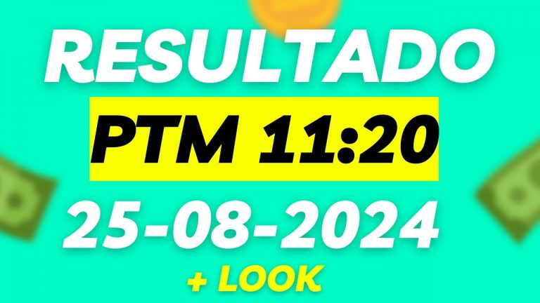 Jogo do bicho ao vivo – Resultado – PTM  25_08_2024