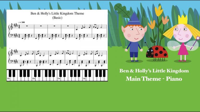 Ben & Holly's Little Kingdom Theme Piano Sheet Music