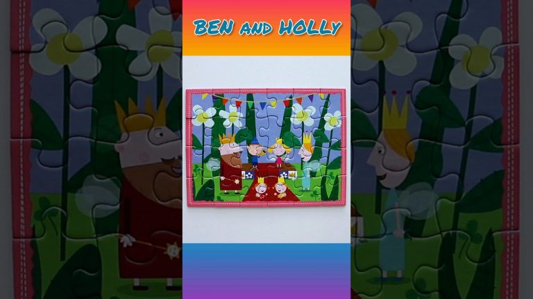 Ben and Holly’s Little Kingdom – solving jigsaw puzzle for children #shorts