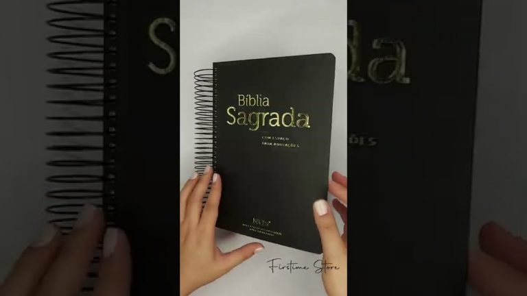 Bíblia Sagrada NVI Anote Espiral Preta Masculina