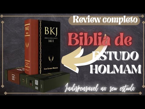 Biblia king james com estudo holman [review completo]🤔