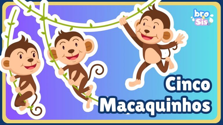 Cinco Macaquinhos 🙈 Música Infantil – Galinha Pintadinha – Bro&SisTV